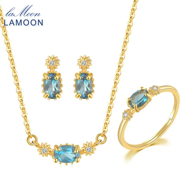 Blue Topaz Jewellery Set
