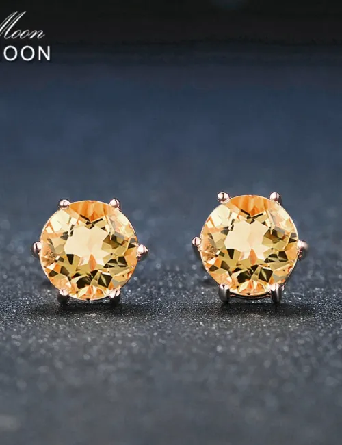 Citrine Minimalist Earrings