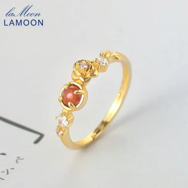Garnet Rose Ring