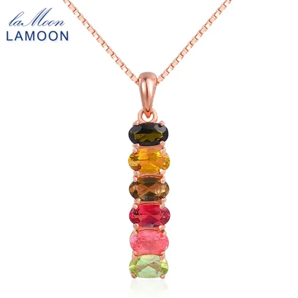 Multicoloured Tourmaline Pendant