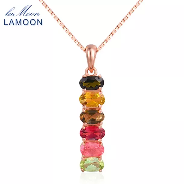 Multicoloured Tourmaline Pendant