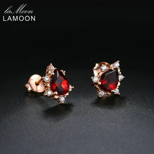 Red Garnet Earrings