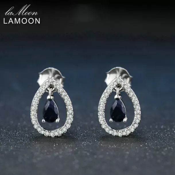 Blue Sapphire Stud Earrings