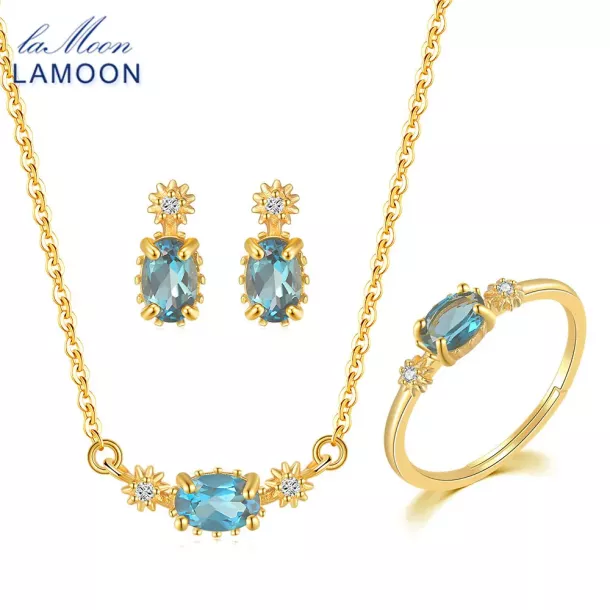 Blue Topaz Jewellery Set