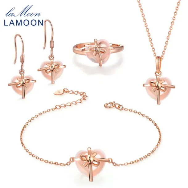 Rose Quartz Jewellery Set