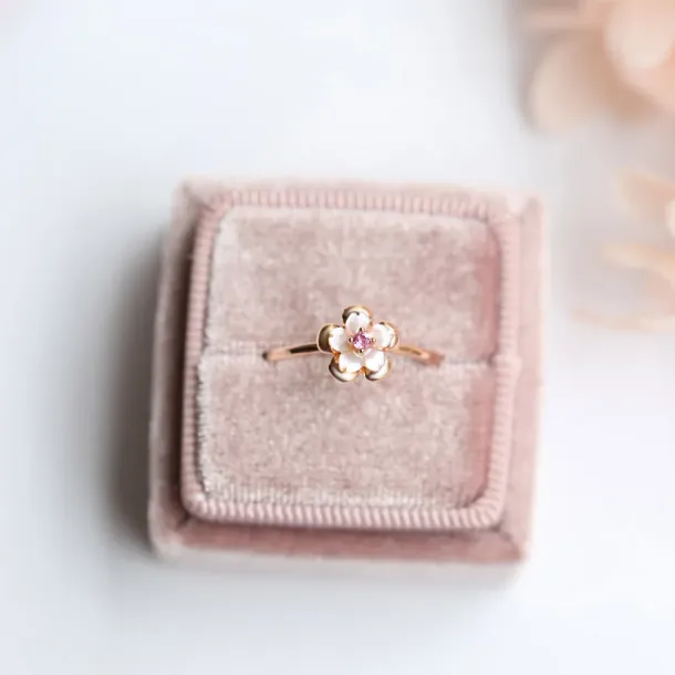 Quartz Sakura Ring