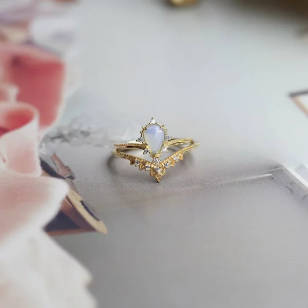 Opal Crown Ring