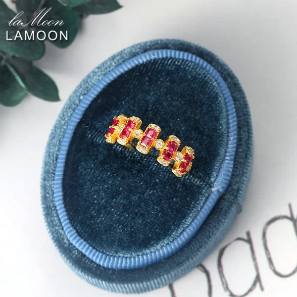 Retro Corundum Crown Ring