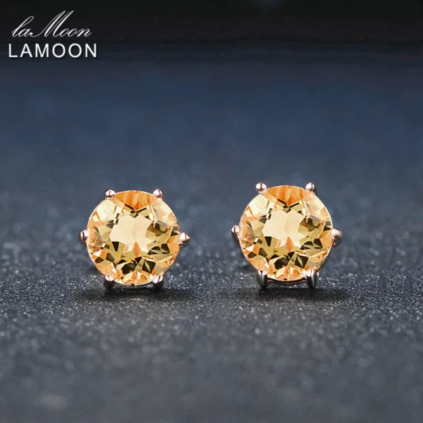 Citrine Minimalist Earrings