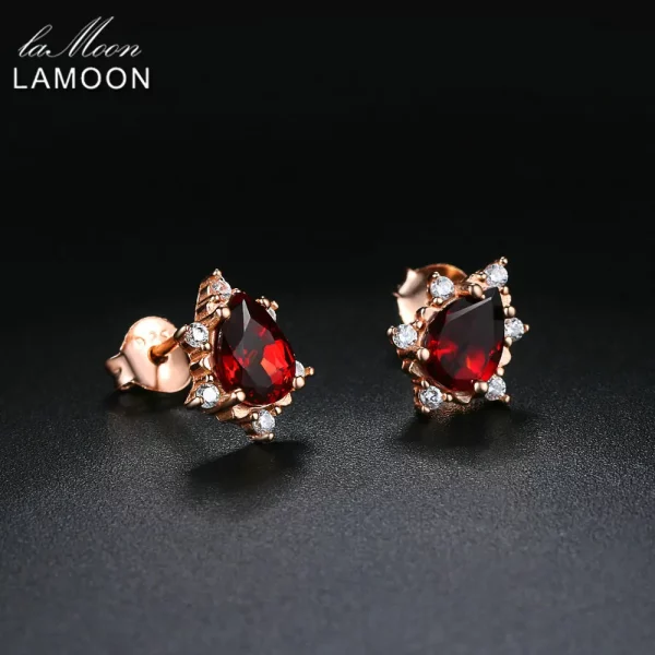 Red Garnet Earrings