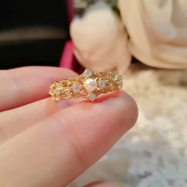 Pearl Crown Ring