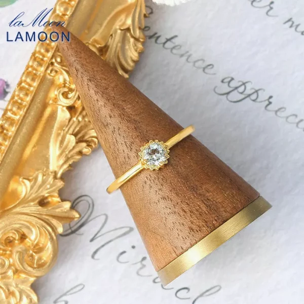 Blue Topaz Korean Bijou Ring