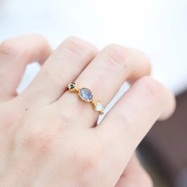 Multi Gemstone Ring