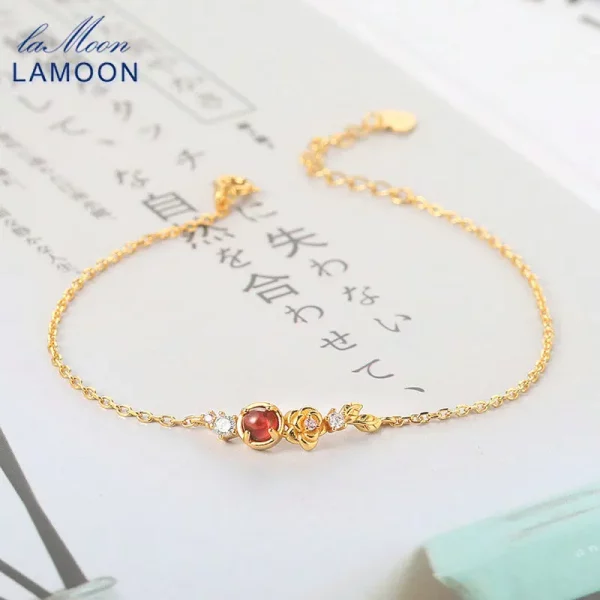Mozambique Garnet Rose Bracelet